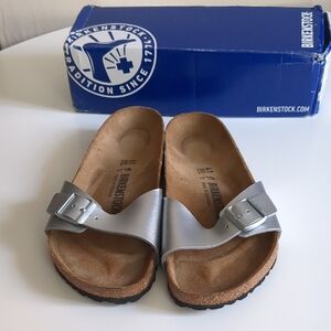 Birkenstock Madrid Silver Sandals